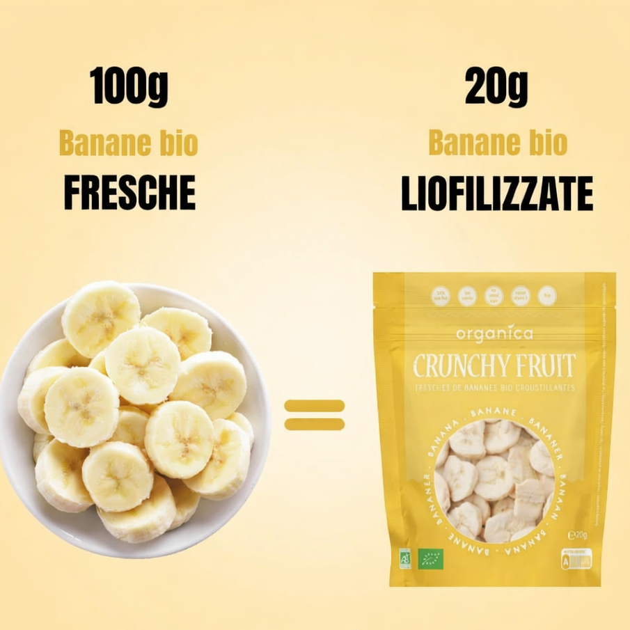 BOX DI 12 SNACK BANANA LIOFILIZZATA