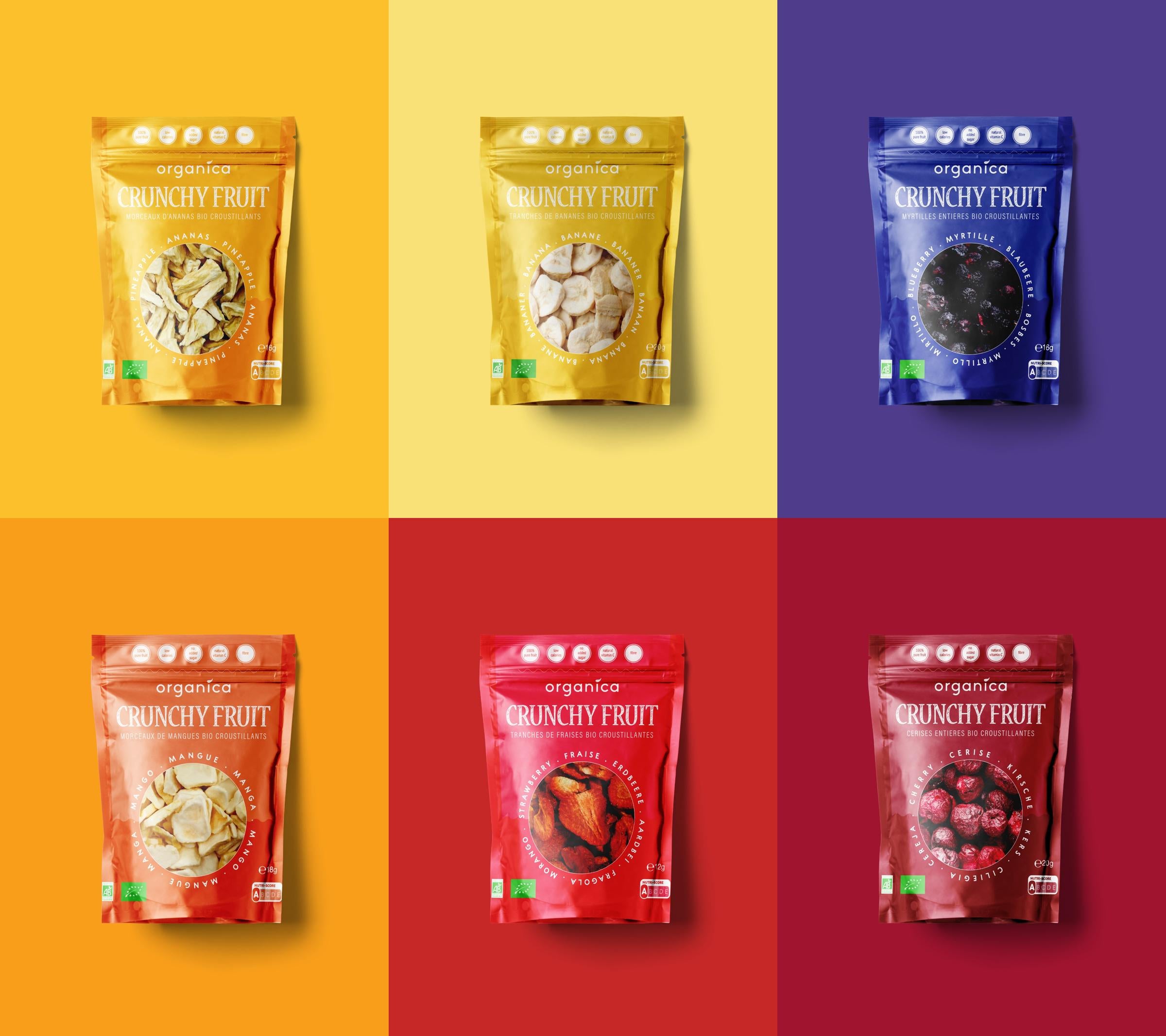 12 PEZZI - MIX DI SNACK ALLA FRUTTA LIOFILIZZATA